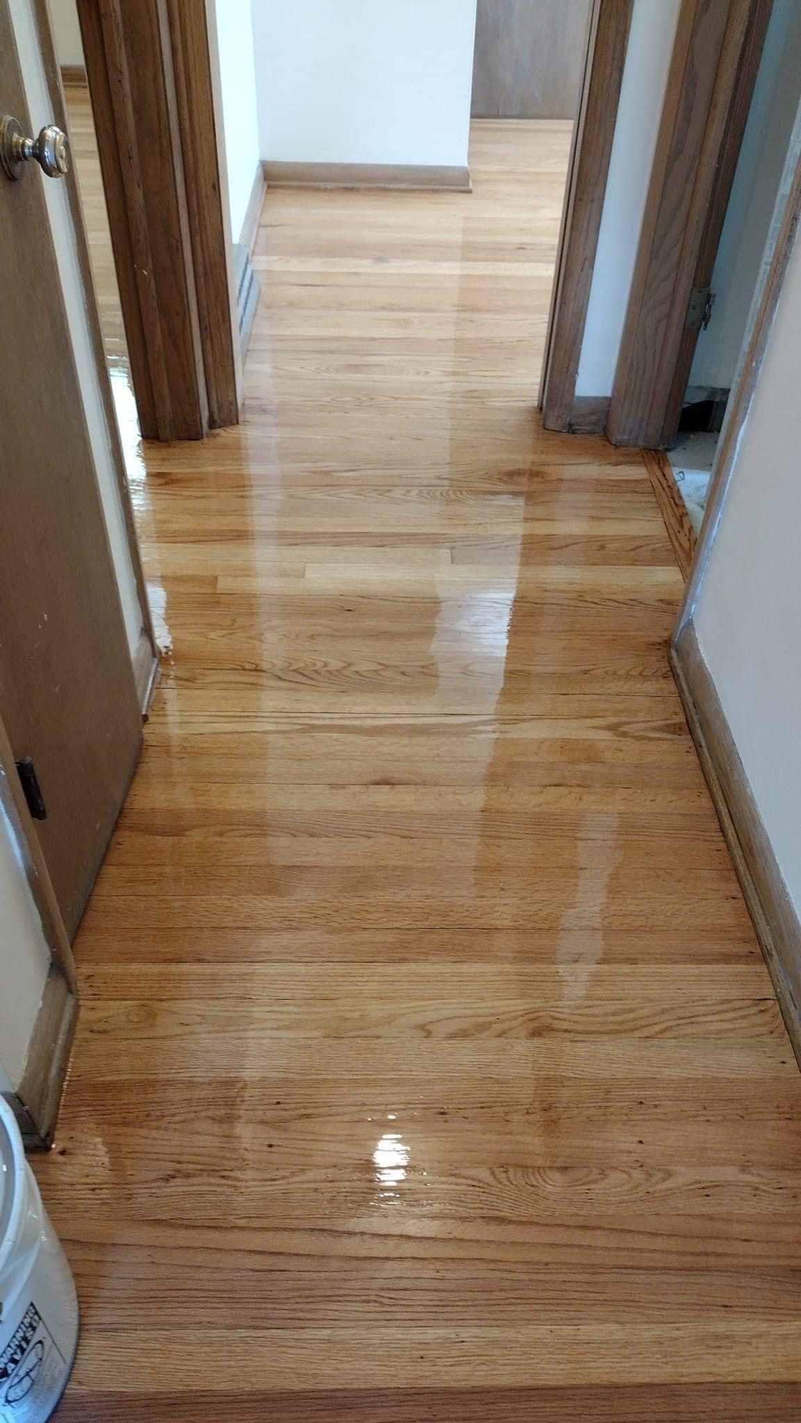 completed floor refinishing & polishing