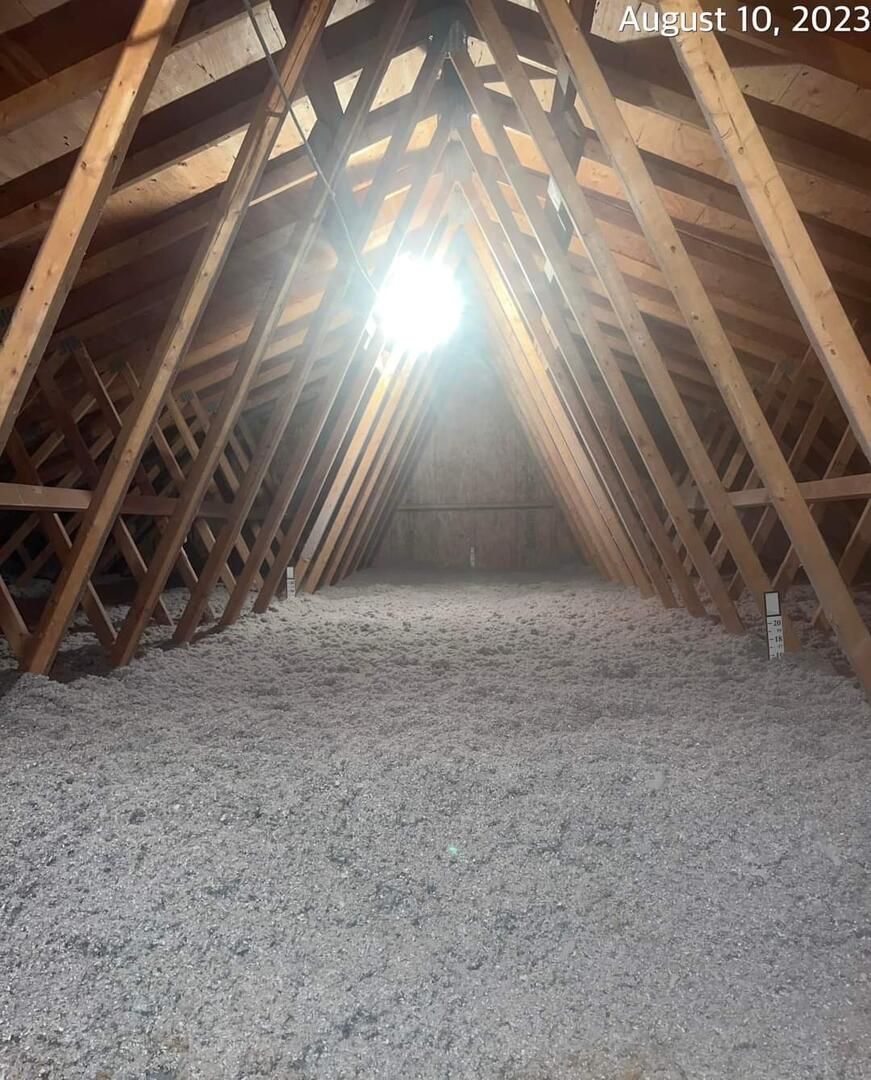 Another example of perfect attic insulation by Unified Insulation Systems (330) 773-7377