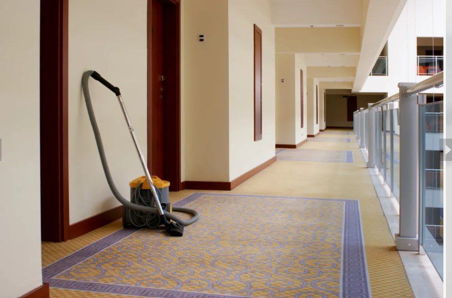 Vacuum Cleaner On The Hallway — Garden City, KS — Southwest Janitorial Service