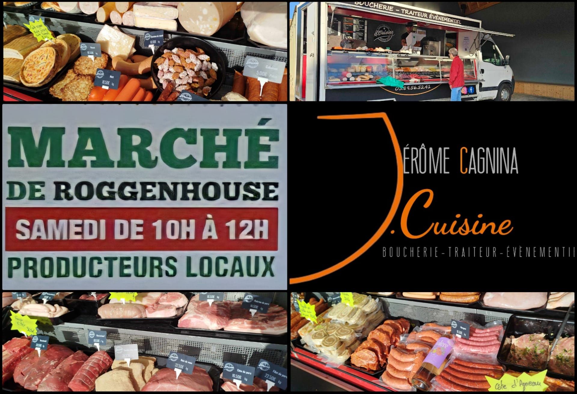 Un collage d'images avec les mots marche de roggenhouse