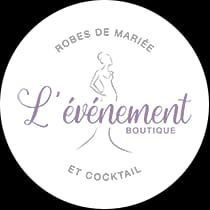 C'est un logo pour une boutique qui vend des robes de mariée et des cocktails.