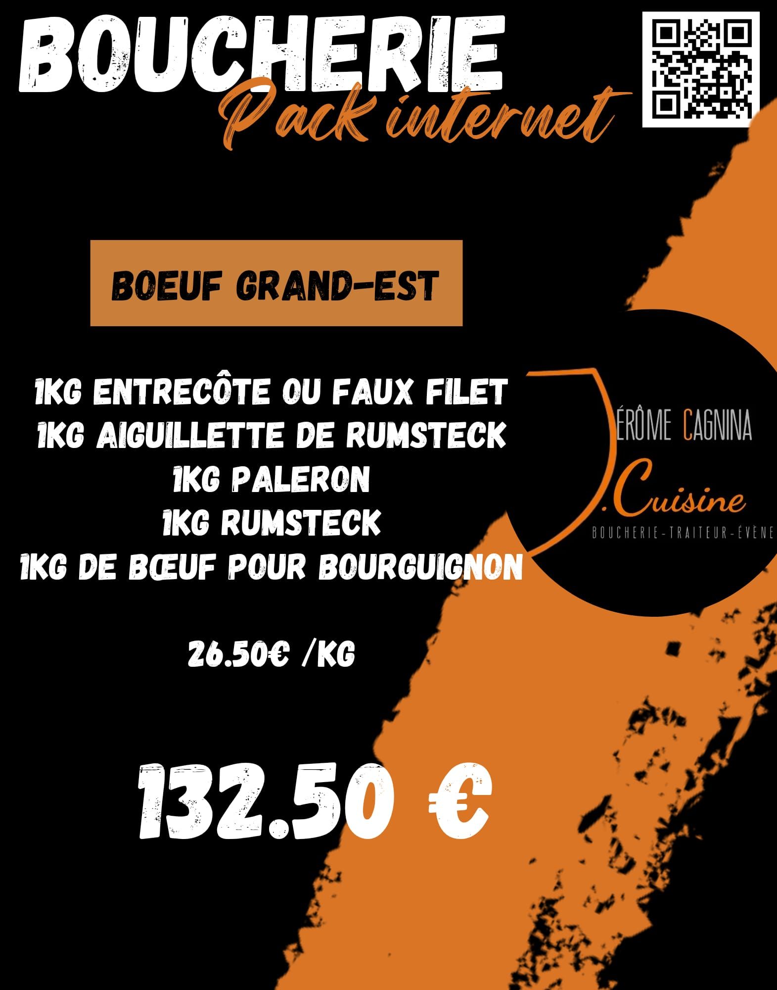 A boucherie pack internet advertisement for beef grand-est