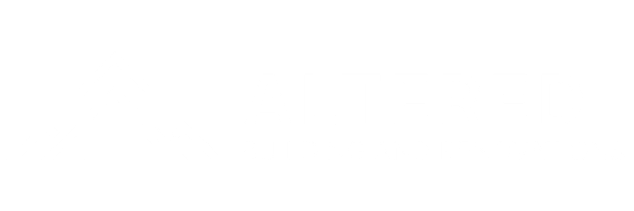 A white, minimalist outline logo of the word 