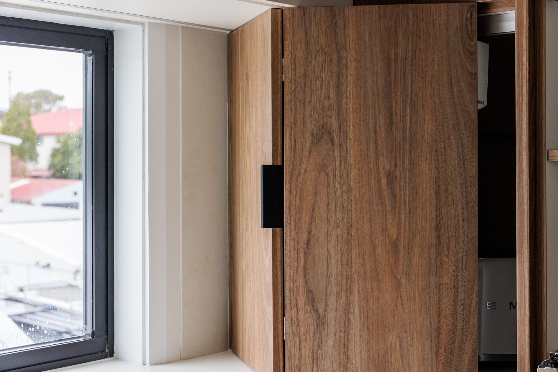 Neutral kitchen fit-out with quality finishes, granny flat Brown Street Redhead by Altered Building and Renovations