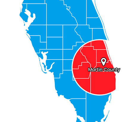 Martin County Map