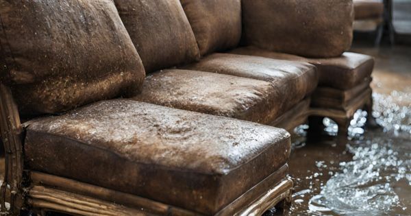 water damaged furniture