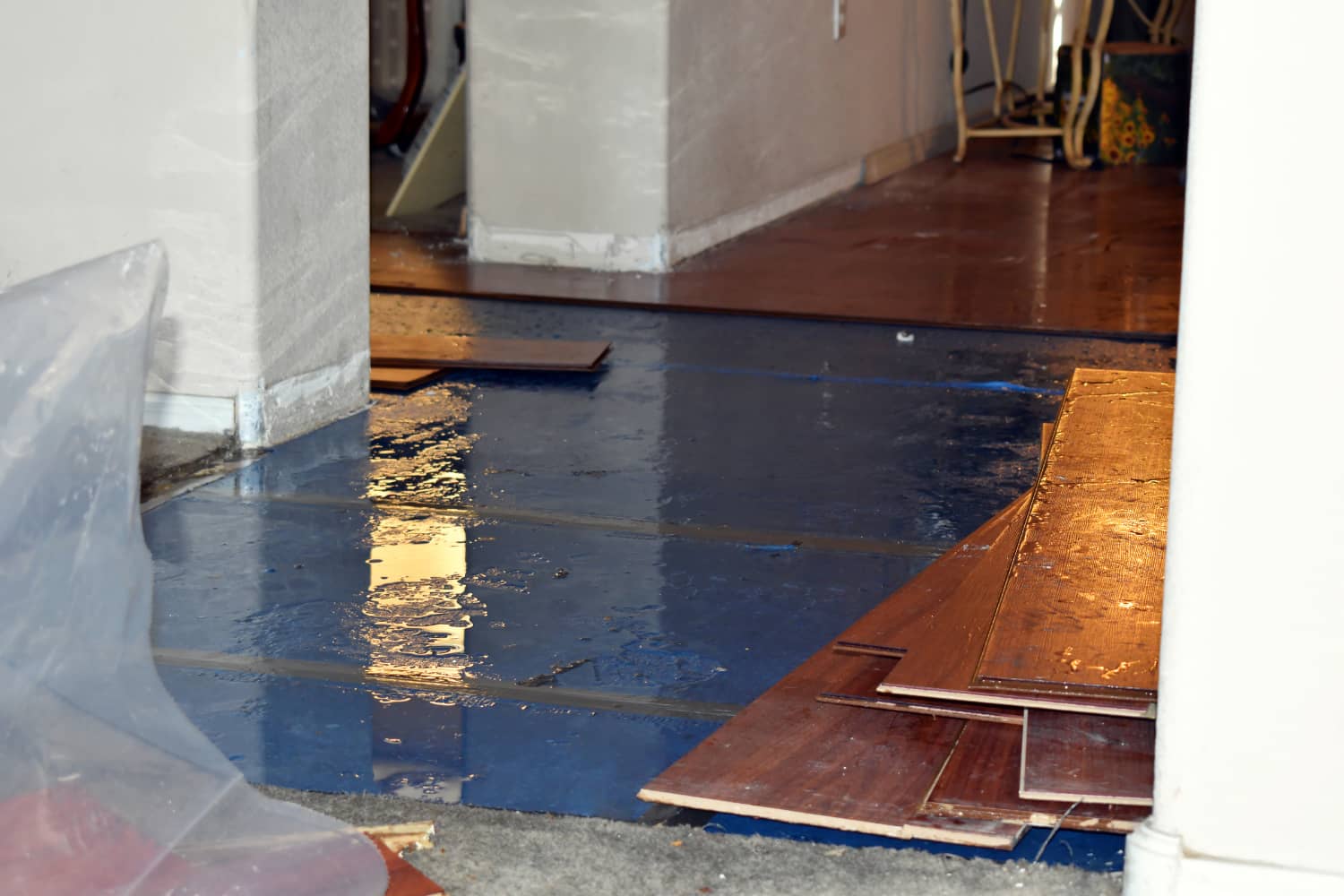 Wood Floor Water Damage and Repair
