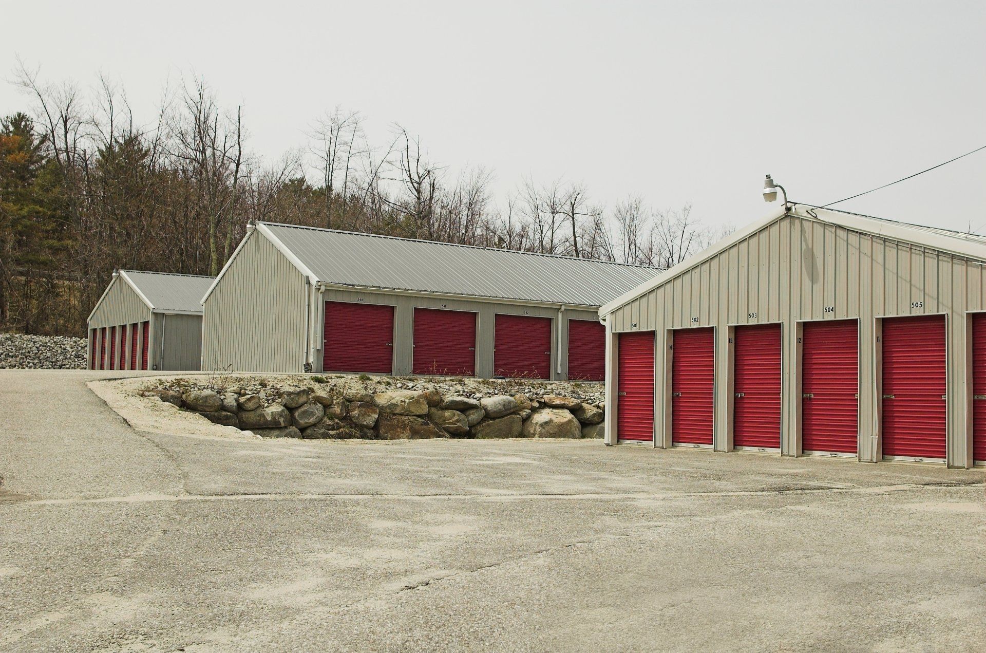 Red Commercial Garage Door — Lugoff, SC — Doors Unlimited LLC