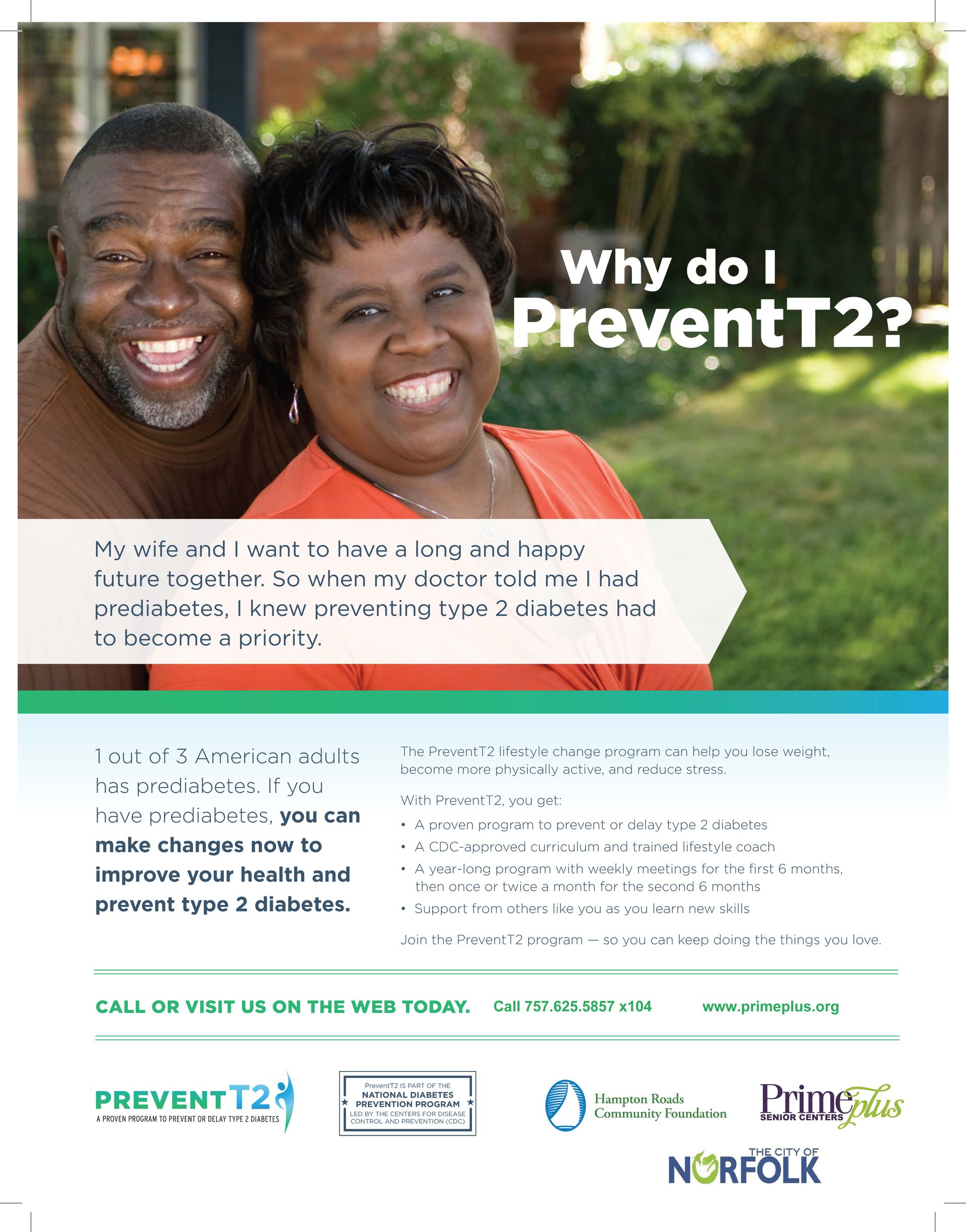 Why do I PreventT2?. Ad promotes preventing type 2 diabetes. 