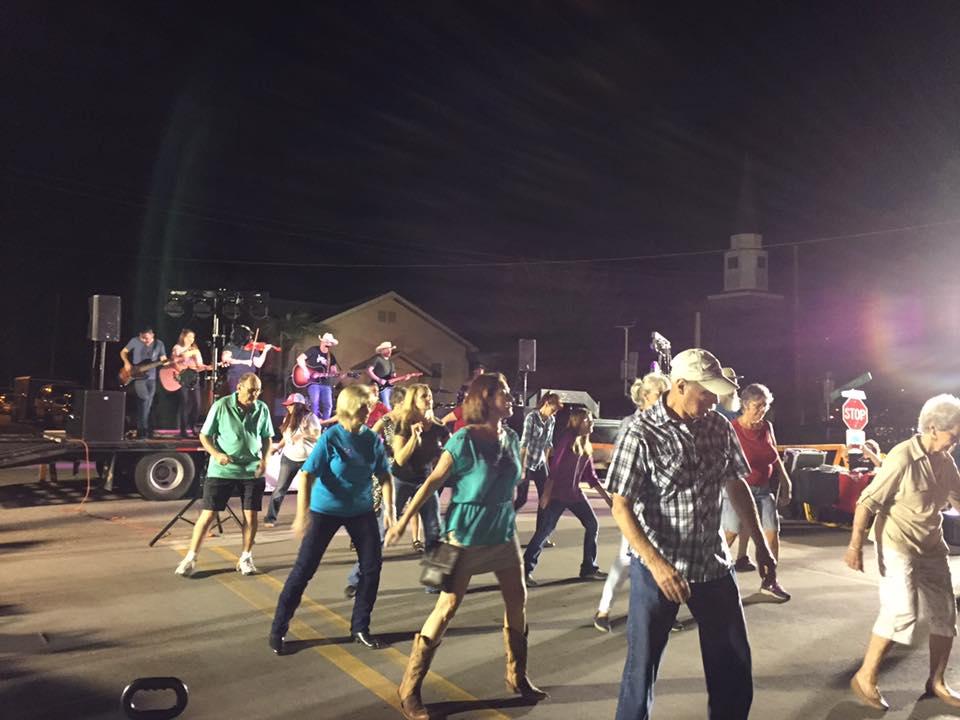 Line Dancing at Swamp Cabbage Festival LaBelle FL