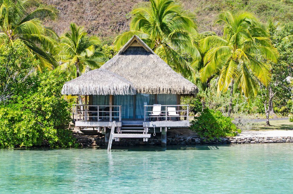 A Bungalow over water