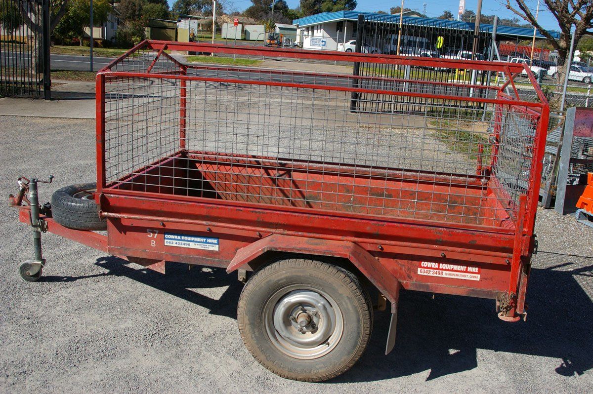 Box Trailer with Cage & Tarp