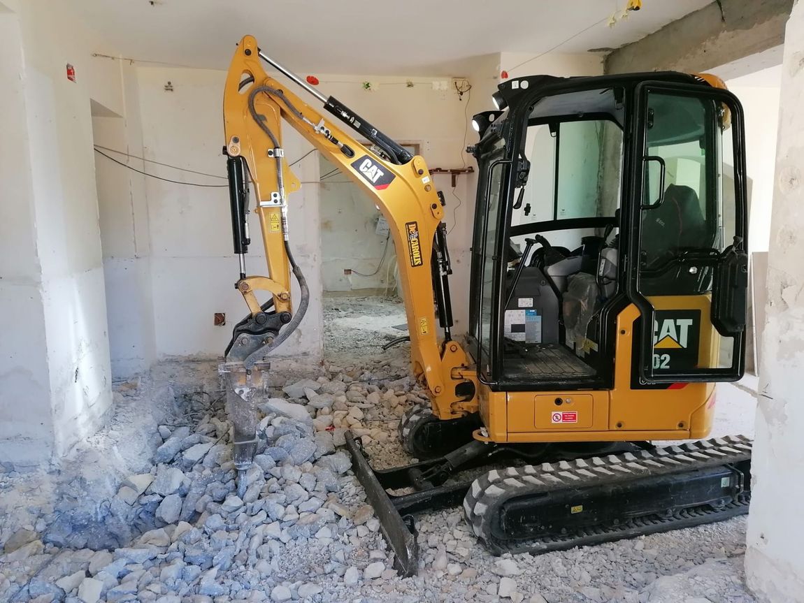 Escavatore per lavori edili