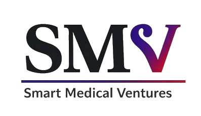 Logo for Smart Medical Ventures, featuring black 