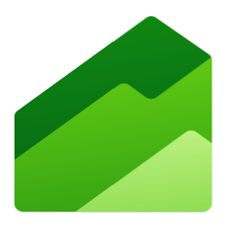 En grøn konvolut med et bjerg i baggrunden.