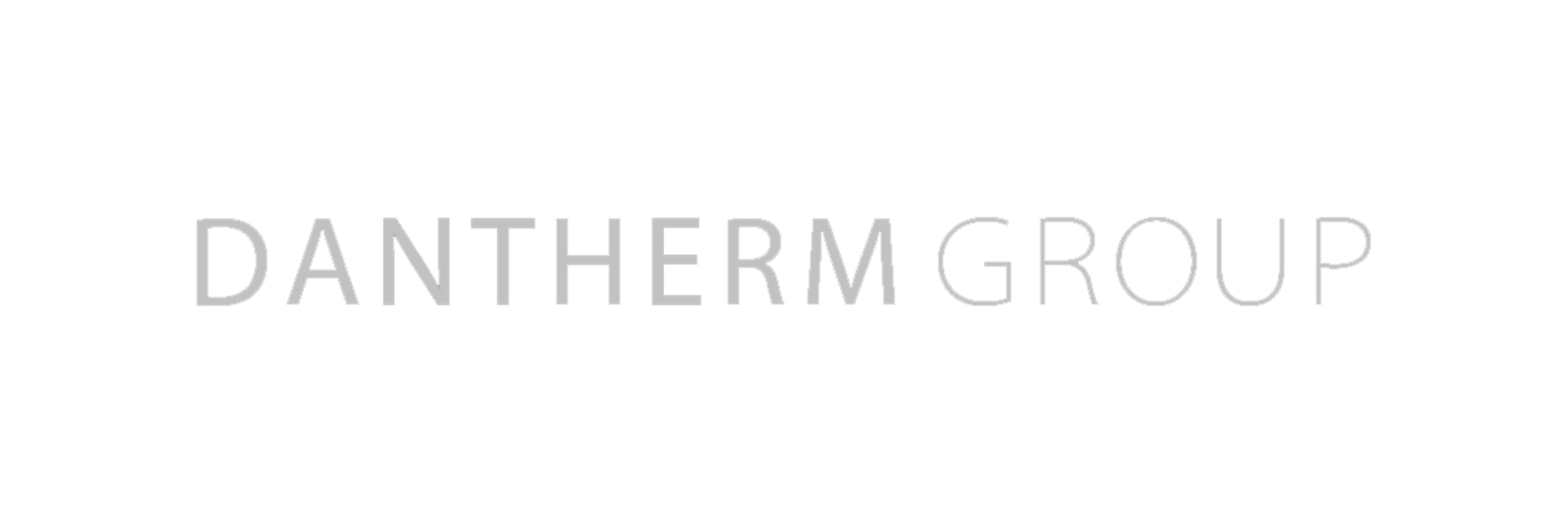 Dantherm gruppens logo er på hvid baggrund.