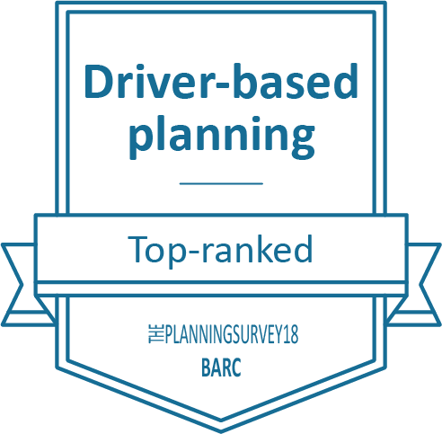 Jedox is top in Driver-based planning