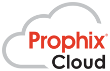 Et logo til prophix cloud med en sky i midten