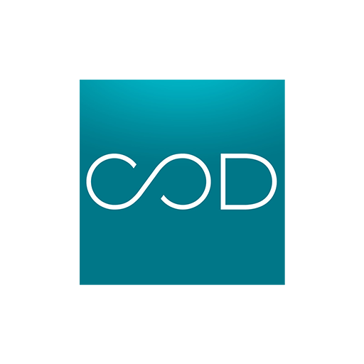 En blå firkant med ordet torsk på.