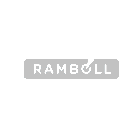 A ramboll logo on a white background.