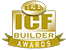 ICF Builder Awards logo: Gold emblem with