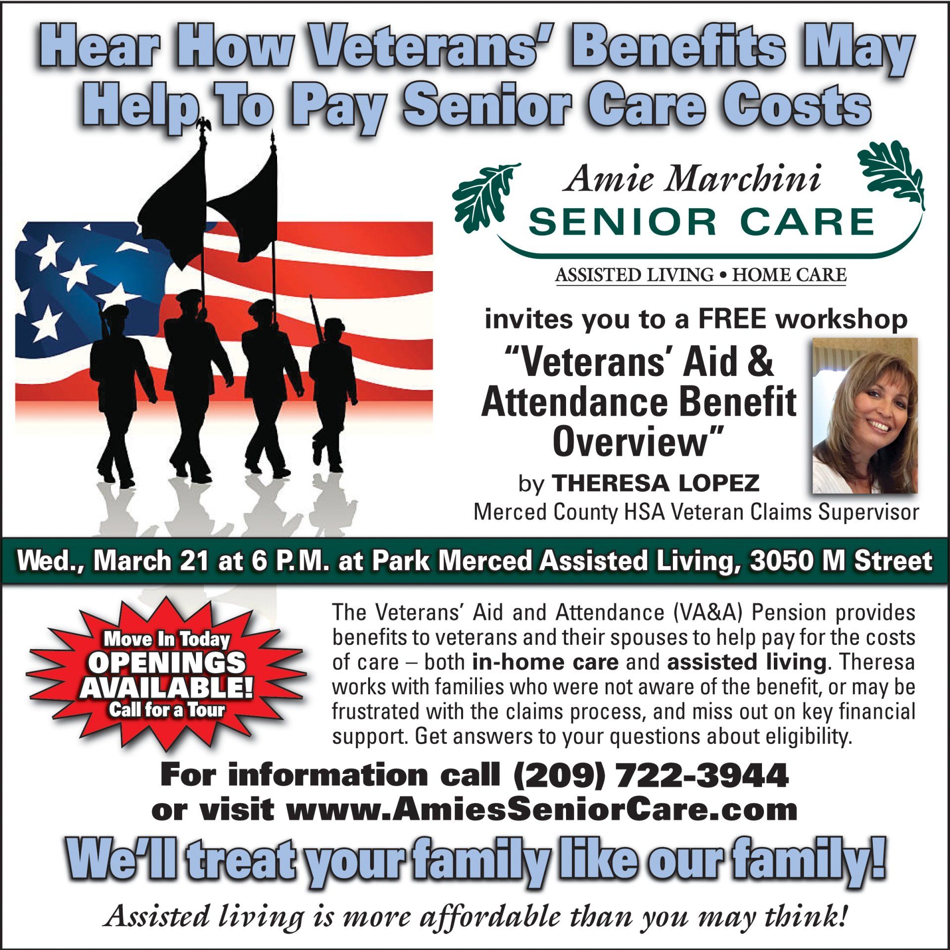 Veterans' flyer.
