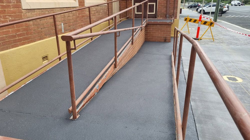 A Smooth Concrete Commercial Pathway In Wodonga