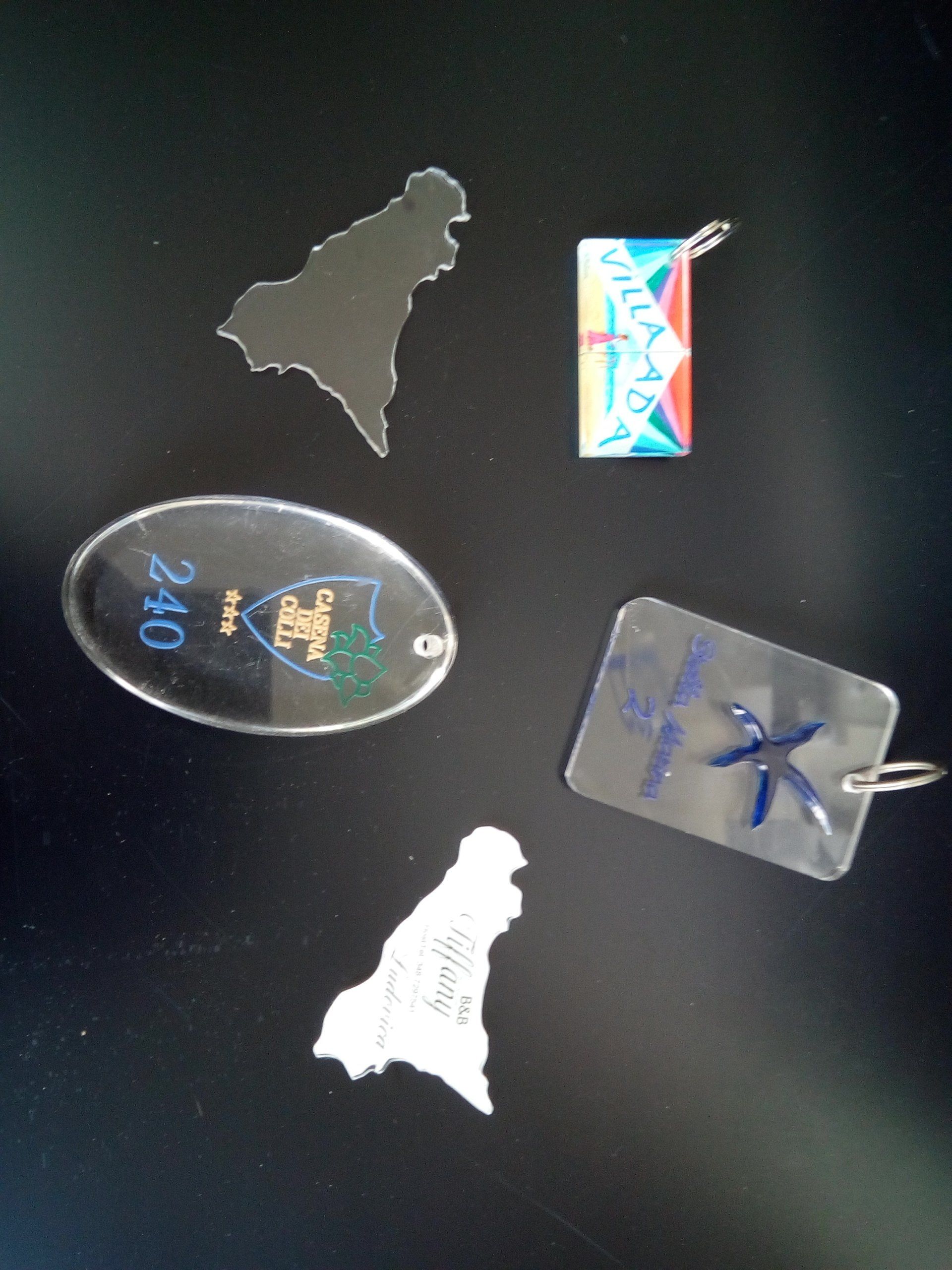 oggetti in plexiglass