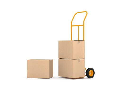 Moving Box on Cart - Residential Moving