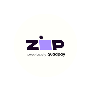 A logo for a company called zip previously quadpay.