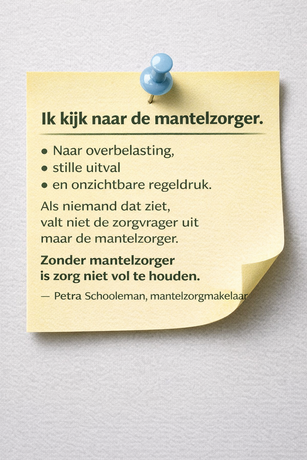 Mantelzorgmakelaar Petra uit Oosterhout