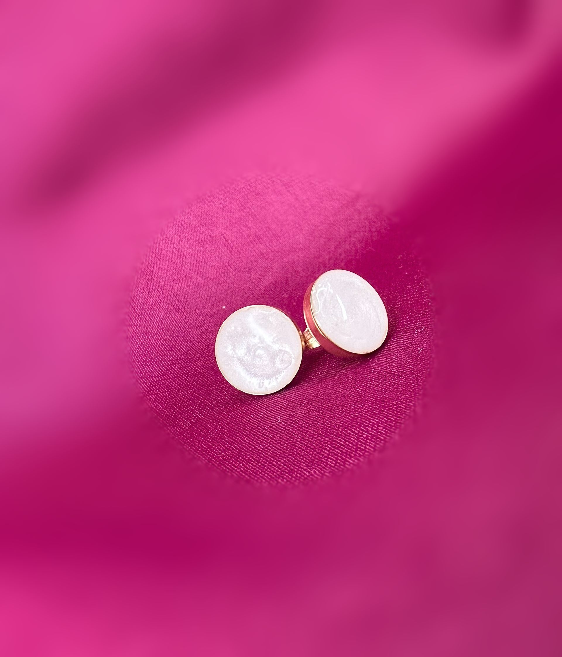 round breastmilk earings