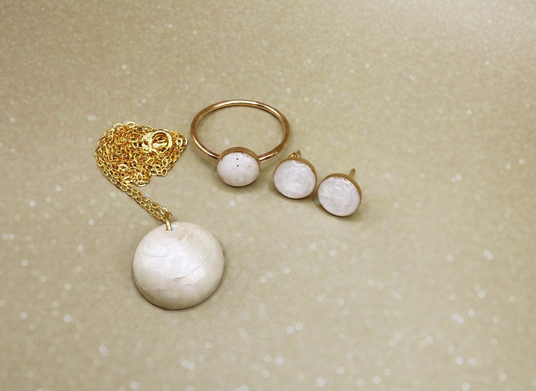 earring pendant and ring