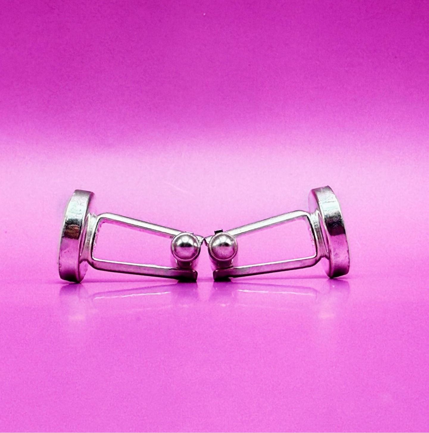 silver cufflinks