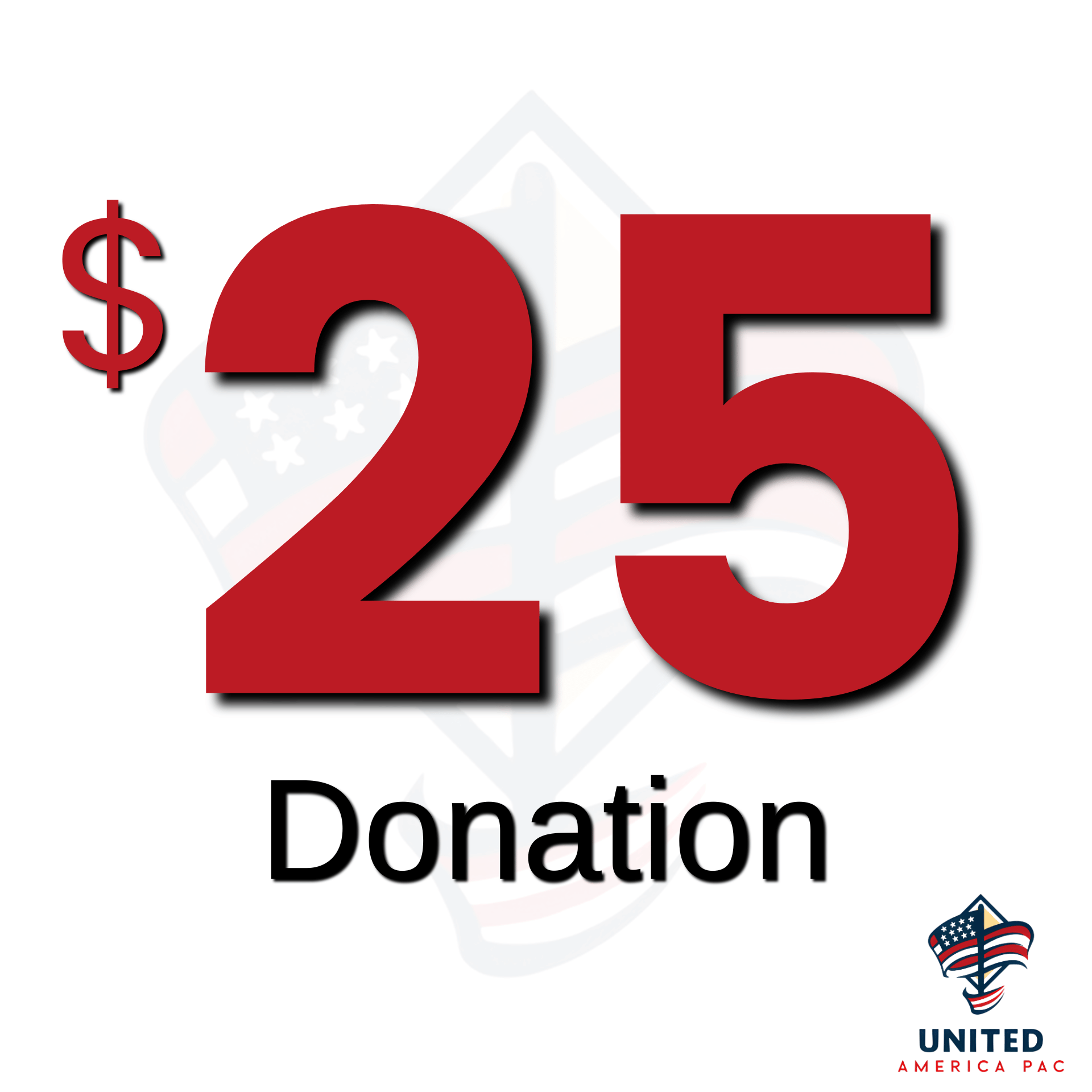$25 political donation