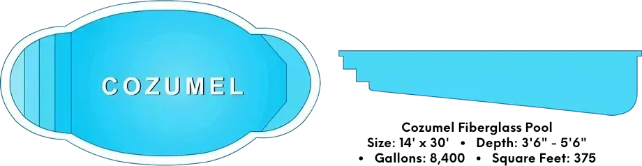 Cozumel Fiberglass Pool