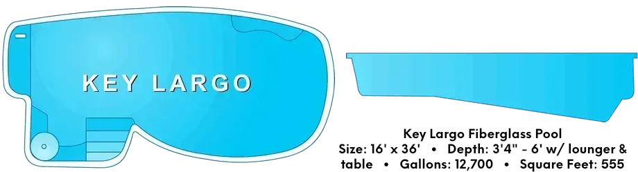 Key Largo Fiberglass Pool