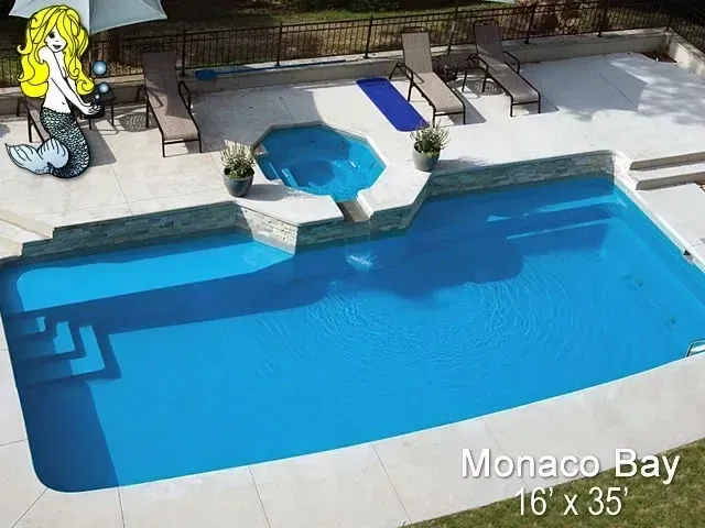 A picture of Monaco Bay swimming pool.
