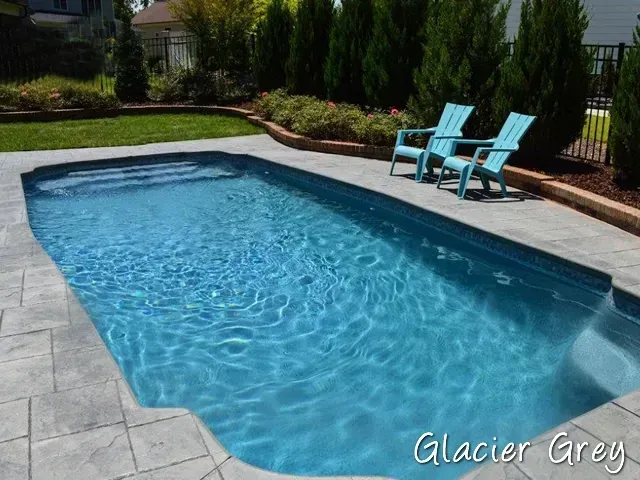 Glacier grey swimming pool