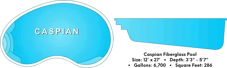 Caspian Fiberglass Pool