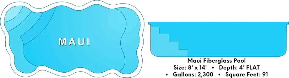 Maui Fiberglass Pool