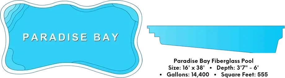 Paradise Bay Fiberglass Pool