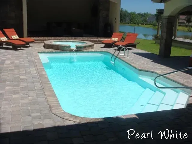 Pearl white swimming pool