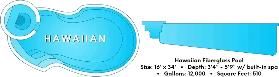 Hawaiian Fiberglass Pool