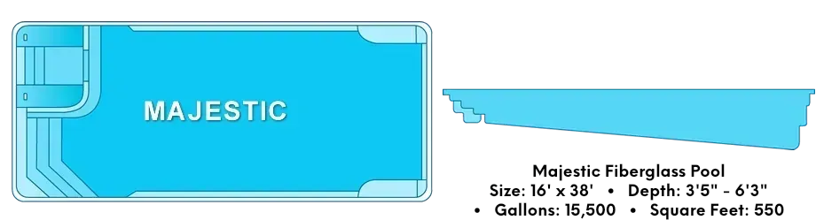 Majestic Fiberglass Pool