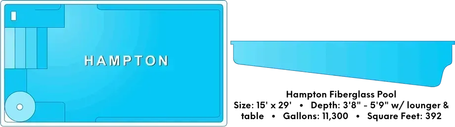 Hampton Fiberglass Pool