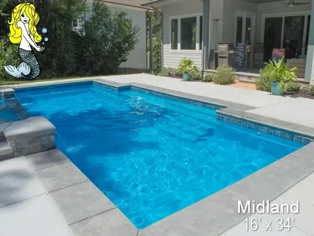 A large swimming pool.