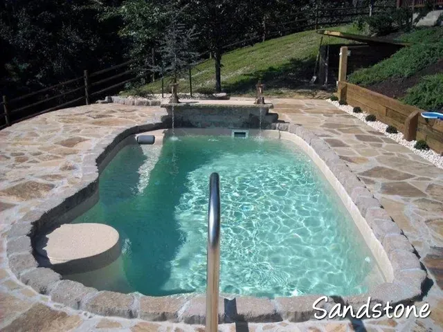 Sandstone swimming pool