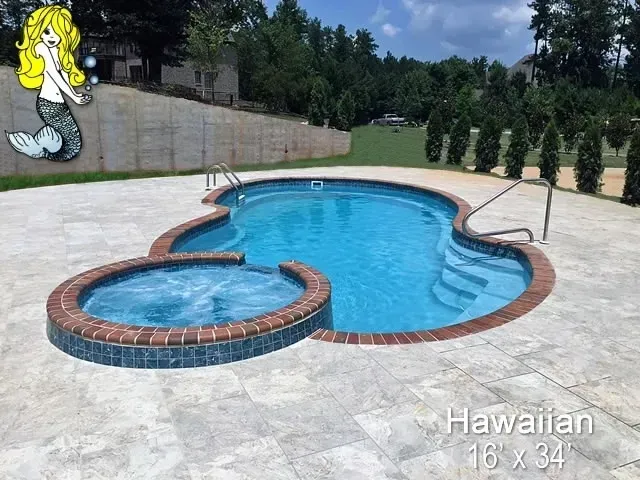 A Hawaiian swimming pool.