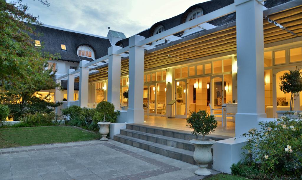 A large building with a lot of windows and stairs